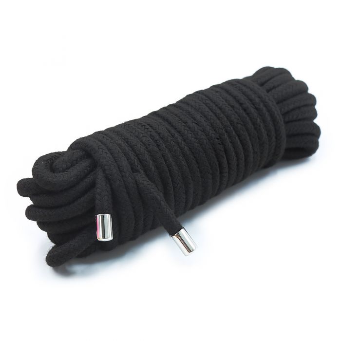Kiotos - Cotton BDSM Bondage Rope 20 Meters - Black - Laced-up.nl