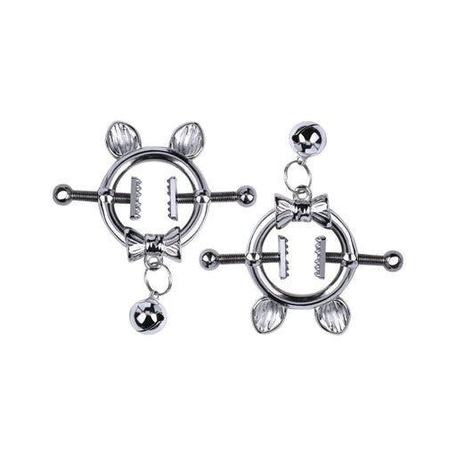 Kiotos - Kittenoortjes met Strik en Belletje - Tepelklemmen met ketting-Erotiekvoordeel.nl