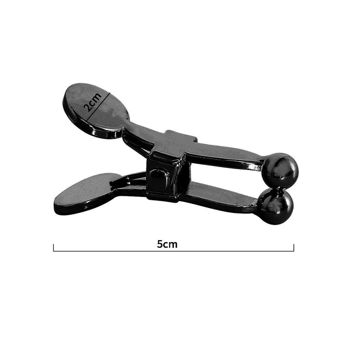 Kiotos - Knijper Tepelklemmen met Balvormige Uiteindes - Extra Sensaties - Mat Zwart-Laced-up.nl