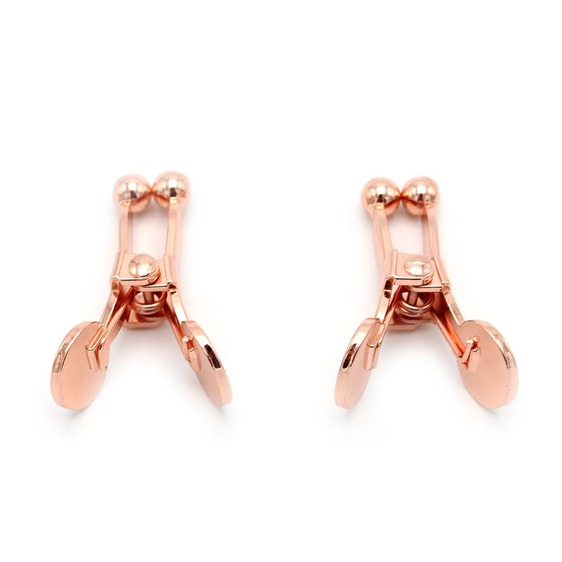 Kiotos - Knijper Tepelklemmen met Balvormige Uiteindes - Extra Sensaties - Rosé Goud-Laced-up.nl