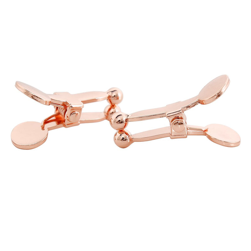 Kiotos - Knijper Tepelklemmen met Balvormige Uiteindes - Extra Sensaties - Rosé Goud-Laced-up.nl