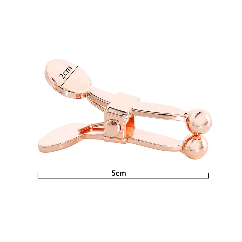 Kiotos - Knijper Tepelklemmen met Balvormige Uiteindes - Extra Sensaties - Rosé Goud-Laced-up.nl