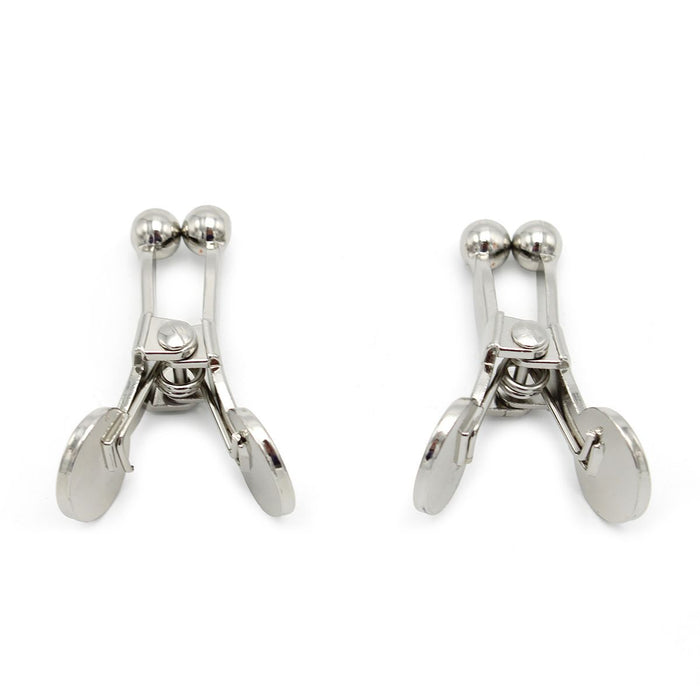 Kiotos - Knijper Tepelklemmen met Balvormige Uiteindes - Extra Sensaties - Zilver-Laced-up.nl