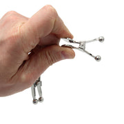 Kiotos - Knijper Tepelklemmen met Balvormige Uiteindes - Extra Sensaties - Zilver-Laced-up.nl