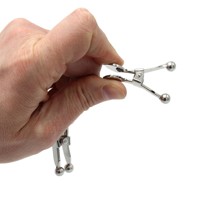 Kiotos - Knijper Tepelklemmen met Balvormige Uiteindes - Extra Sensaties - Zilver-Laced-up.nl