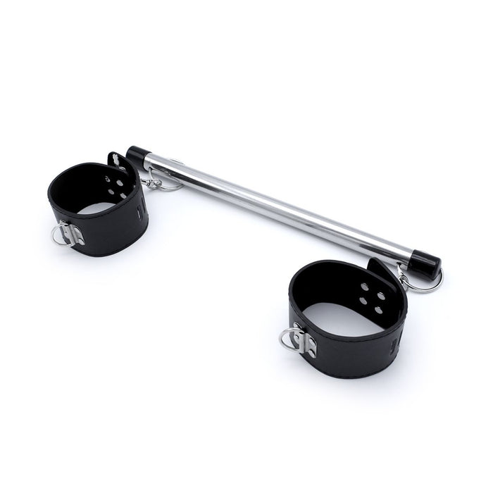 Kiotos - Bondage Bar - Met Voetboeien - PU Leer - Zwart-Erotiekvoordeel.nl