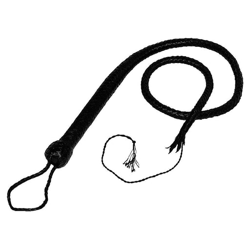 Kiotos - Bullwhip - Single Tail Zweep - 140 cm - Zwart-Erotiekvoordeel.nl