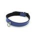 Kiotos Leather - Collar met Kleine O-ring - Leder - Blauw-Laced-up.nl