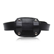 Kiotos Leather - Gag - Penis Gag Lang - PU Leer - Insteeklengte 9 cm - Zwart-Laced-up.nl
