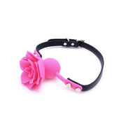 Kiotos Leather - Gag Siliconen Roos - Roze-Laced-up.nl