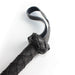 Kiotos Leather - Gevlochten Single tail Zweep - Bullwhip - PU Leer - 150 cm - Zwart-Erotiekvoordeel.nl