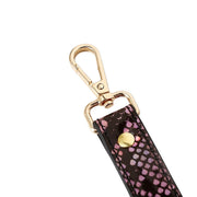 Kiotos Leather - Handboeien Met Reptielenprint - Goud/Roze-Laced-up.nl