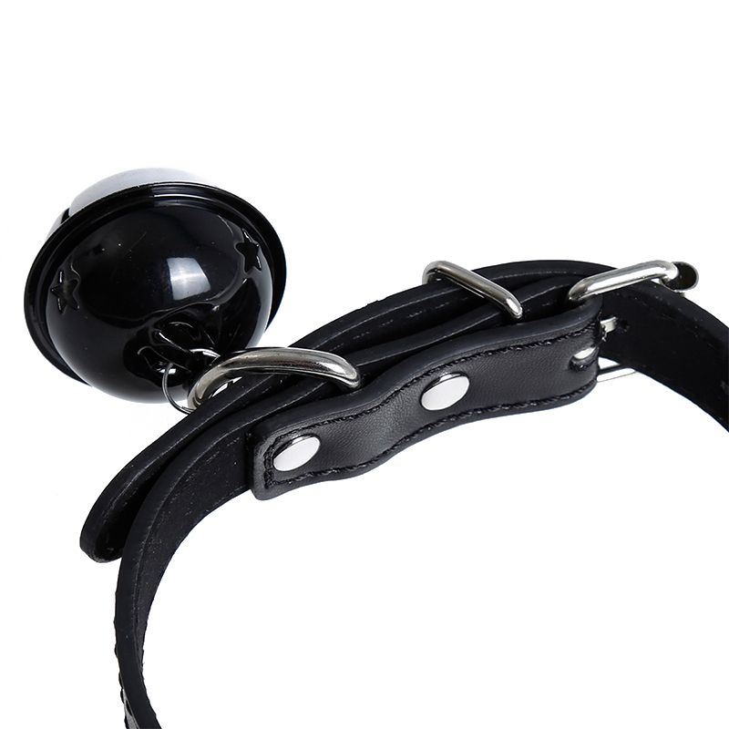 Kiotos Leather Kunstleren Collar met Belletje - Elegant Zwarte Halsband voor verhoogde sensationele momenten -Laced-up.nl