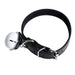 Kiotos Leather Kunstleren Collar met Belletje - Elegant Zwarte Halsband voor verhoogde sensationele momenten -Laced-up.nl