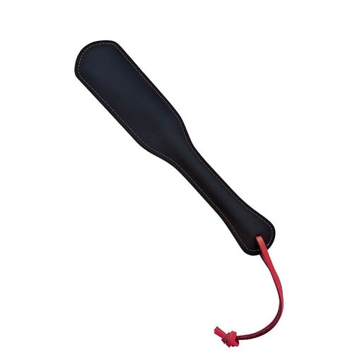 Kiotos Leather - Lederen Paddle Slut - Zwart/Rood-Laced-up.nl