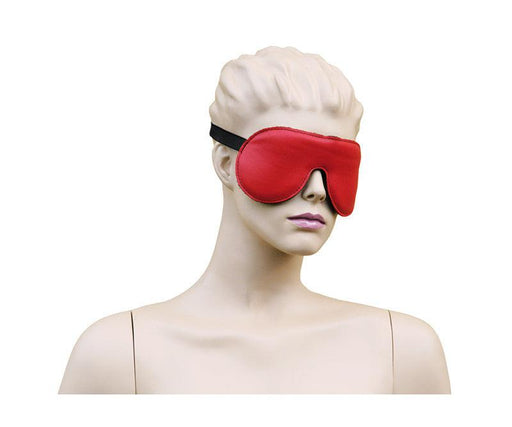 Kiotos - Leren Oogmasker Gevoerd - Rood-Erotiekvoordeel.nl