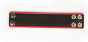Kiotos - Polsband - Leren Armband - Rood Zwart-Erotiekvoordeel.nl