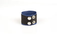 Kiotos Leather - Polsband - Leren Armband - Blauw Zwart-Laced-up.nl