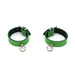 Kiotos Leather - Polsboeien Leder met Kleine O-ring - Groen-Laced-up.nl