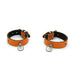 Kiotos Leather - Polsboeien Leder met Kleine O-ring - Oranje-Laced-up.nl