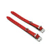 Kiotos Leather - Polsboeien Leder met Kleine O-ring - Rood-Laced-up.nl