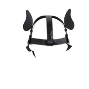 Kiotos - Puppy Masker - Dog Hood - Kunstleer - Zwart-Erotiekvoordeel.nl