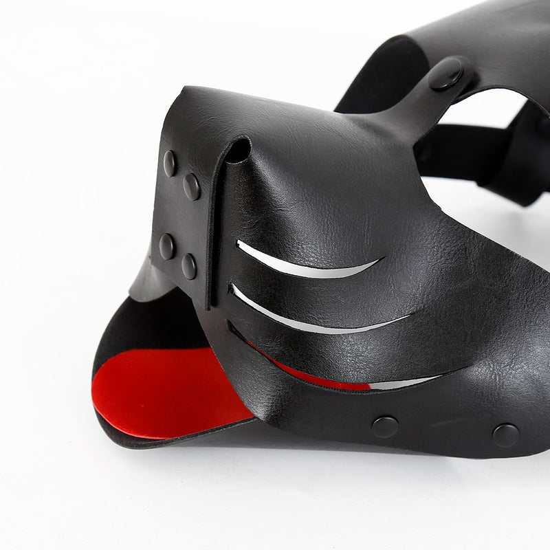 Kiotos - Puppy Masker - Dog Hood - Kunstleer - Zwart-Erotiekvoordeel.nl