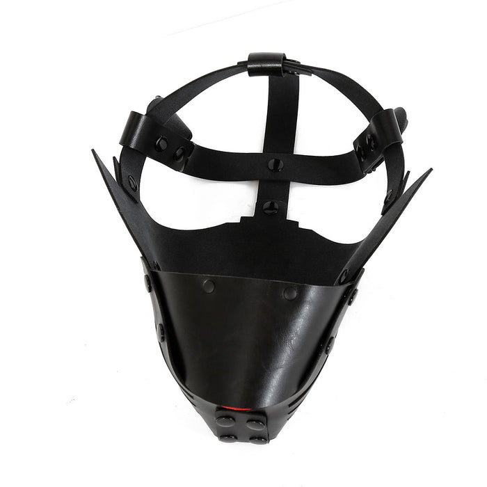 Kiotos Leather - Puppy Masker - Dog Hood - Kunstleer - Zwart-Laced-up.nl