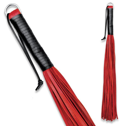 Kiotos Leather - Rode Flogger Zweep Met 48 strengen-Laced-up.nl