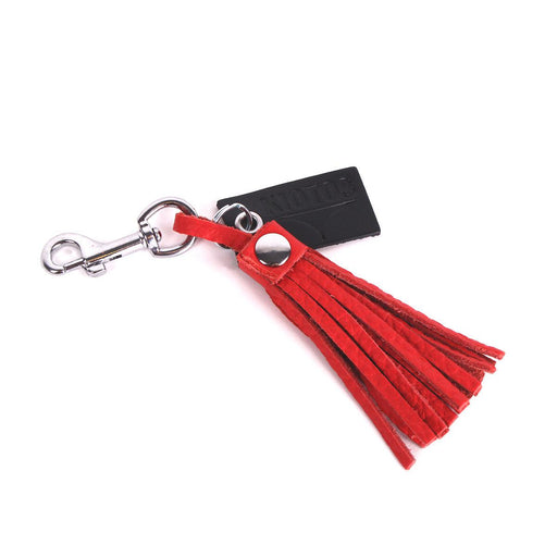 Kiotos Leather - Sleutelhanger Met Leren Zweepje - Rood-Laced-up.nl