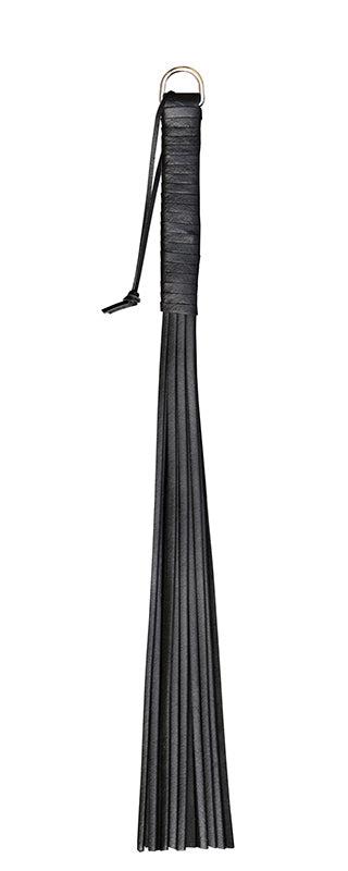 Kiotos Leather - Stevige Zwarte Flogger - Zweep-Laced-up.nl