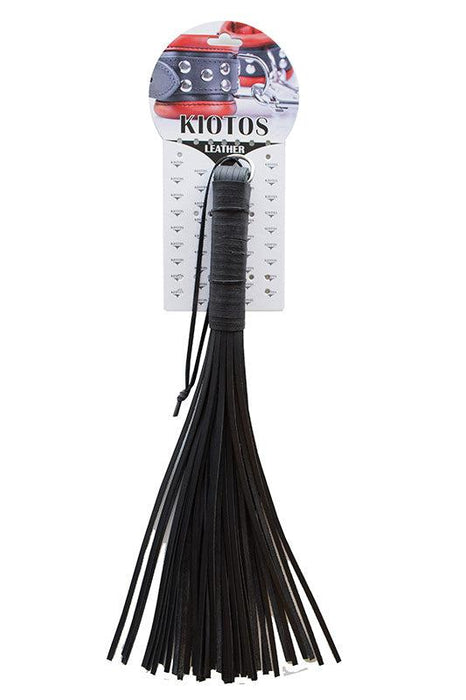Kiotos Leather - Strokenzweep 48 strengen Xavier Leer - Zwart-Laced-up.nl