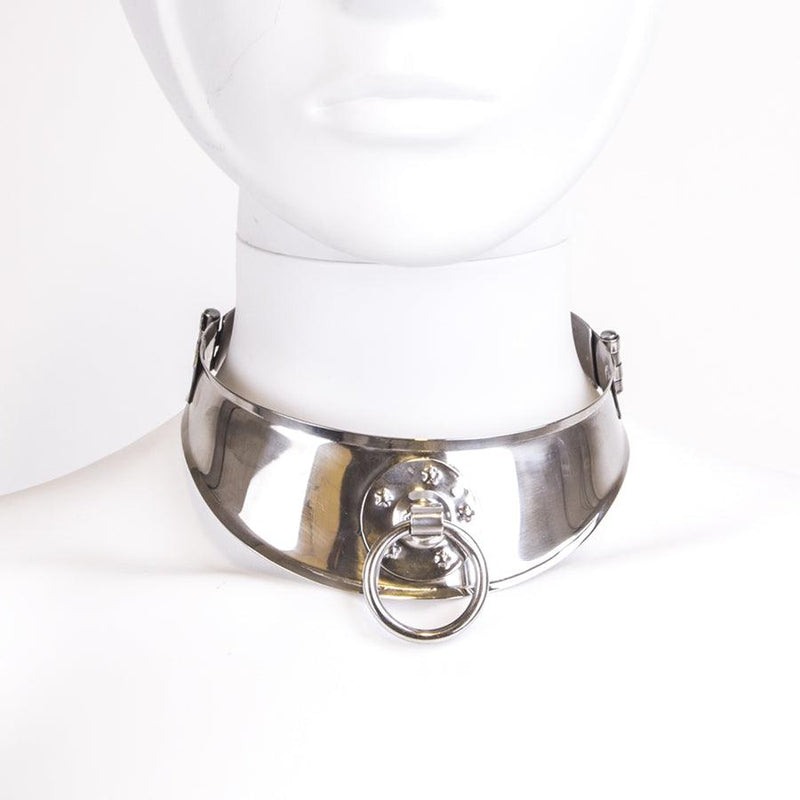 Kiotos - Locking Collar with Ring - 12 cm - Laced-up.nl