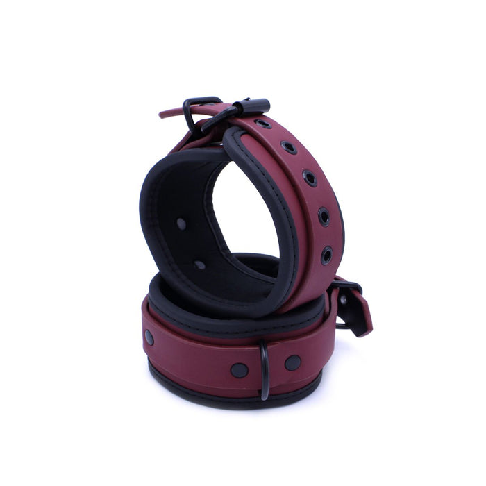 Kiotos - Luxe Bondageset Met Opbergtas - Bordeauxrood/Zwart-Laced-up.nl