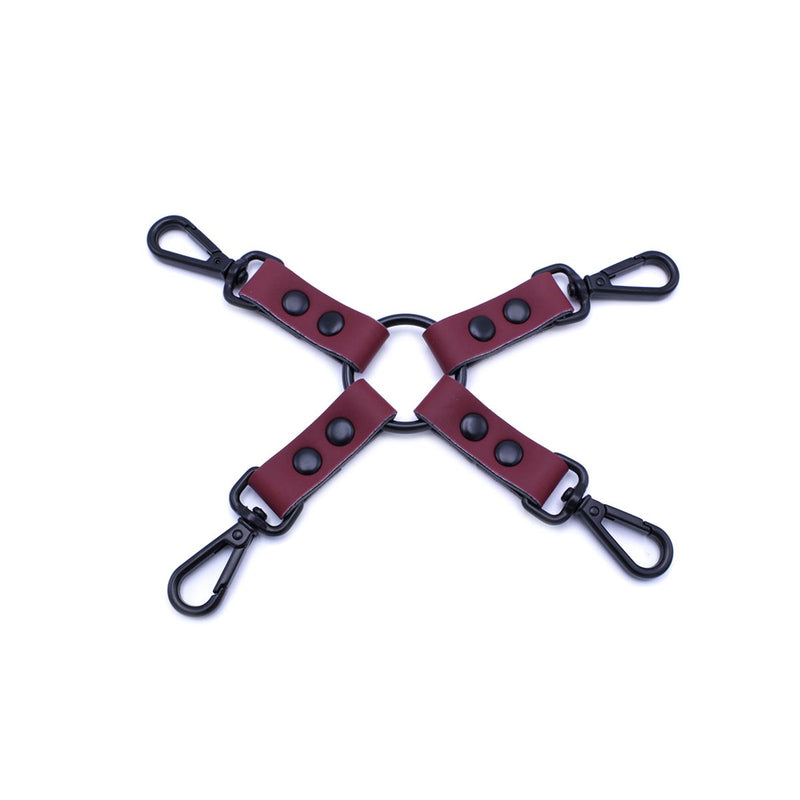 Kiotos - Luxe Bondageset Met Opbergtas - Bordeauxrood/Zwart-Laced-up.nl