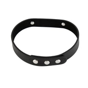 Kiotos - Luxe PU Leren Collar Met naamplaatje SLAVE-Laced-up.nl