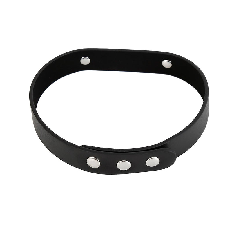 Kiotos - Luxe PU Leren Collar Met naamplaatje SLAVE-Laced-up.nl