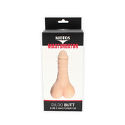 Kiotos - Masturbator & Dildo Butt 2-in-1 - lichte huidskleur-Laced-up.nl