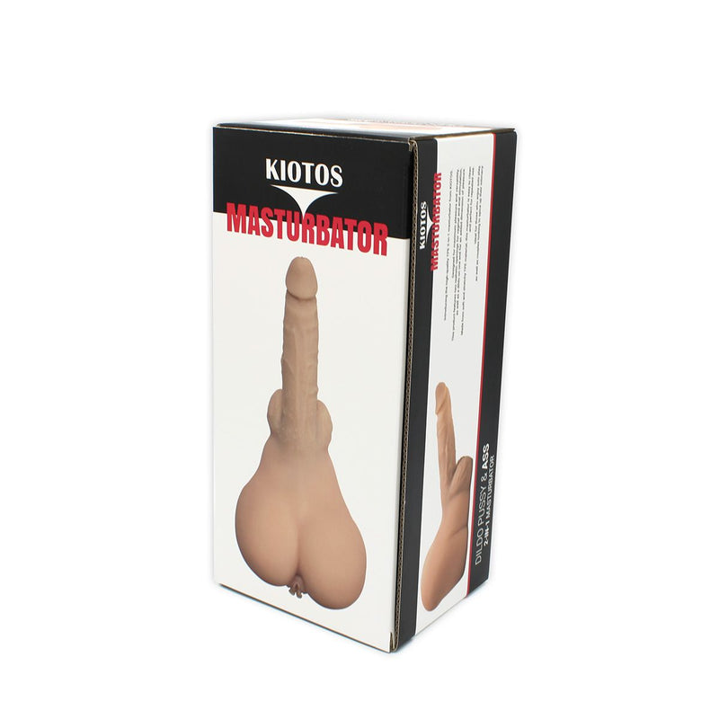 Kiotos - Masturbator & Dildo Pussy - 2-in-1 - lichte huidskleur-Laced-up.nl