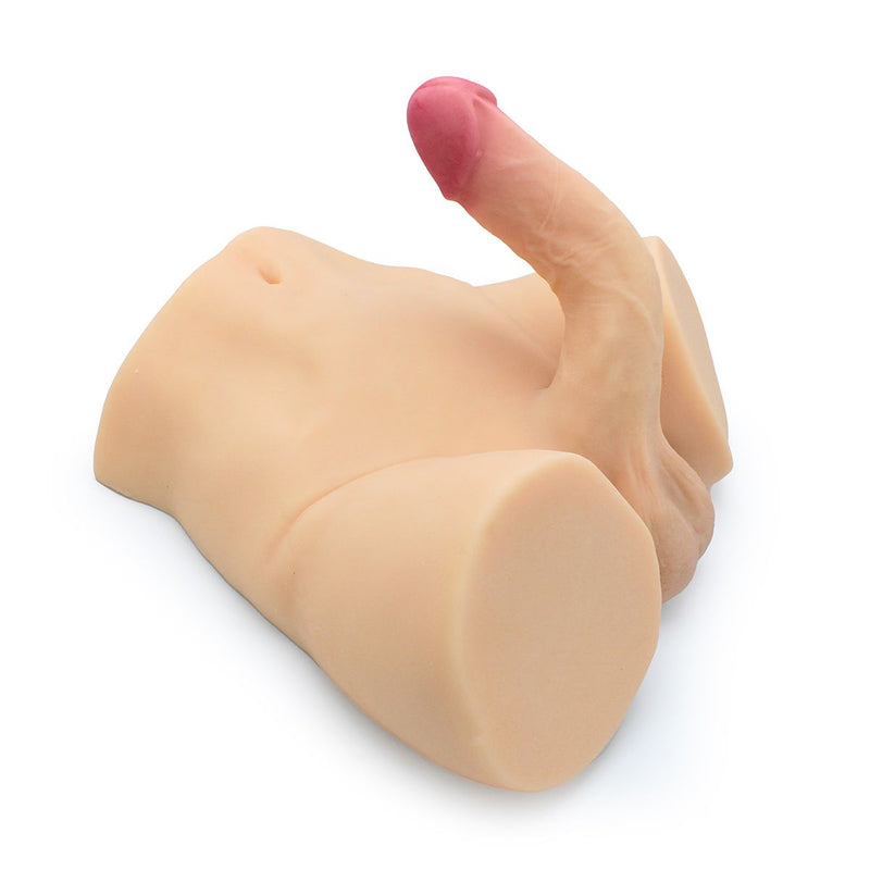Kiotos - Masturbator Plus Dildo - Nr. 22 - TPE - Lichte Huidskleur-Erotiekvoordeel.nl