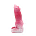 Kiotos Monstar 09 - Penis Sleeve - Penisverlenging - Met Ball Stretcher Opening - Lengte 205 mm - Siliconen - Roze Wit-Laced-up.nl