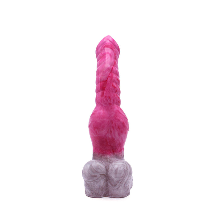 Kiotos Monstar - Anaal Dildo Beast 42 - 25.5 x 4.8 cm - Wit/Rood/Grijs-Laced-up.nl