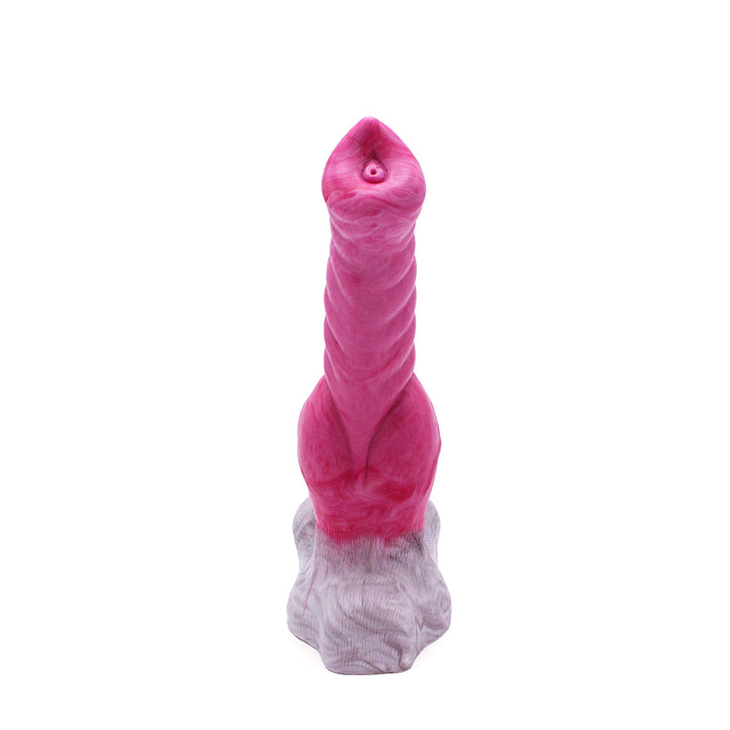 Kiotos Monstar - Fantasie-Analdildo 42 - 25,5 x 4,8 cm - Weiß/Rot/Grau - Laced-up.nl