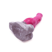 Kiotos Monstar - Fantasie-Analdildo 42 - 25,5 x 4,8 cm - Weiß/Rot/ Grau - Laced-up.nl