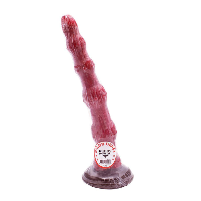 Kiotos Monstar - Anaal Dildo Nr. 45 - 37.5 x 5.7 cm - Roze/Rood/Zwart-Erotiekvoordeel.nl