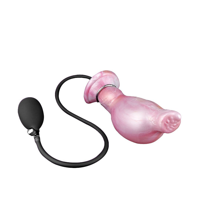 Kiotos Monstar - Breezefury - Opblaasbare Dildo - Roze/Wit-Laced-up.nl