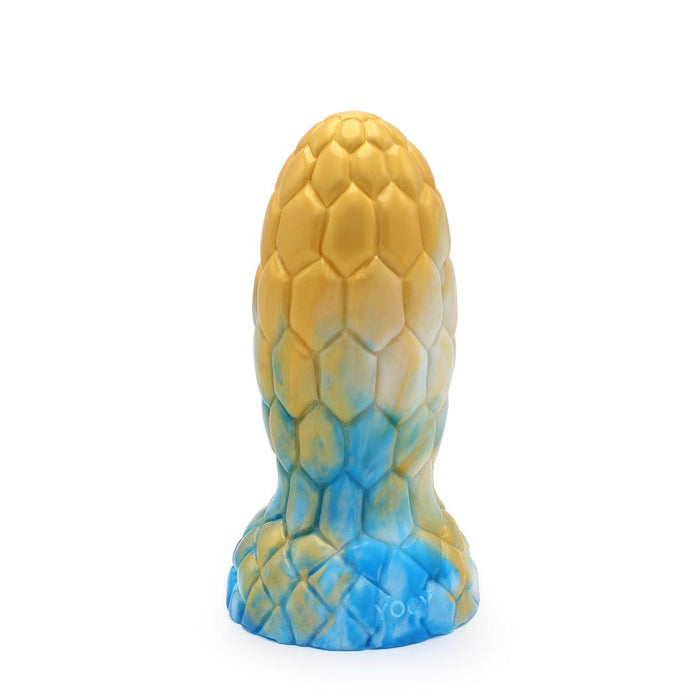 Kiotos Monstar - Buttplug - Alien Egg - 17.5 x 7.5 cm - Tie Dye Goud/Blauw-Laced-up.nl
