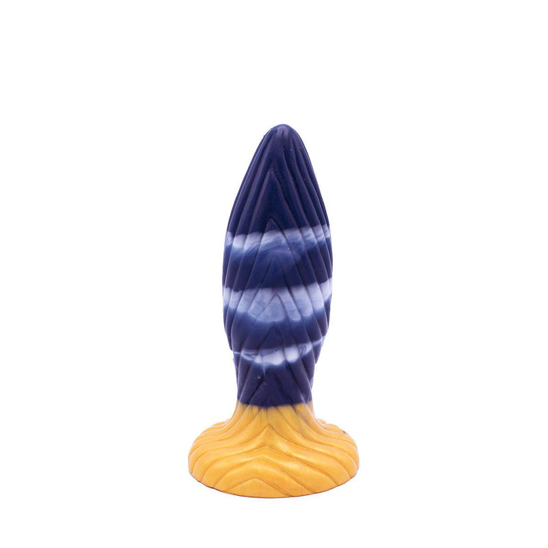 Kiotos Monstar - Buttplug - Anaal Dildo Beast 39 - 17.5 x 5.5 cm - Blauw/Goud/Wit-Laced-up.nl