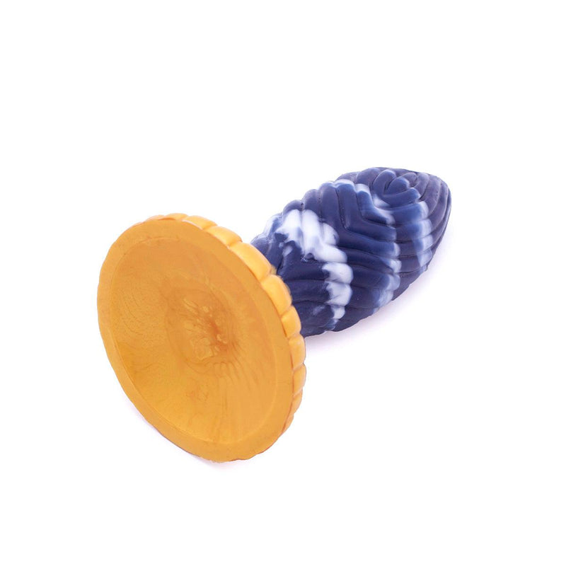 Kiotos Monstar - Buttplug - Anaal Dildo Beast 39 - 17.5 x 5.5 cm - Blauw/Goud/Wit-Laced-up.nl