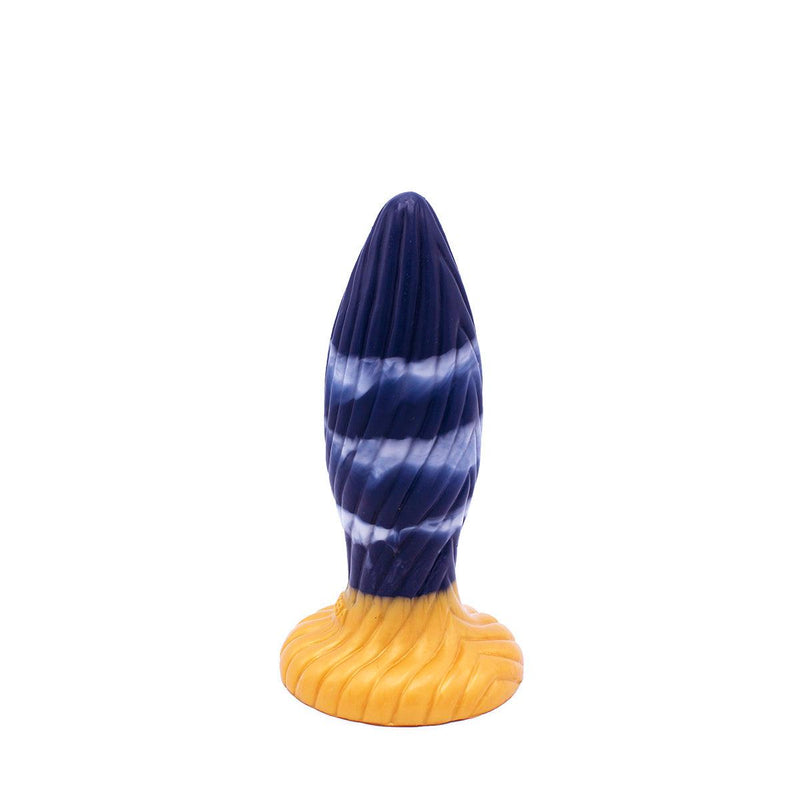 Kiotos Monstar - Buttplug - Anaal Dildo Beast 39 - 17.5 x 5.5 cm - Blauw/Goud/Wit-Laced-up.nl